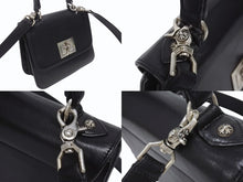 Load image into Gallery viewer, CHROME HEARTS クロムハーツ GROW UP 2WAY BAG スモール ハンドバッグ CHクロスクロージャ― スト付き ブラック シルバー925 美品 中古 4b005495