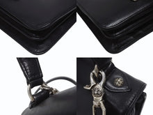 Load image into Gallery viewer, CHROME HEARTS クロムハーツ GROW UP 2WAY BAG スモール ハンドバッグ CHクロスクロージャ― スト付き ブラック シルバー925 美品 中古 4b005495