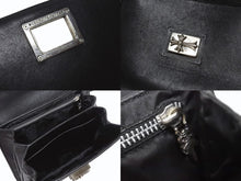 Load image into Gallery viewer, CHROME HEARTS クロムハーツ GROW UP 2WAY BAG スモール ハンドバッグ CHクロスクロージャ― スト付き ブラック シルバー925 美品 中古 4b005495