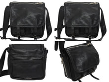 Load image into Gallery viewer, 極美品 CHROME HEARTS クロムハーツ メールバッグ ショルダーバッグ ガンスリンガー ダガージップ レザー シルバー925 ブラック 中古 4b005496