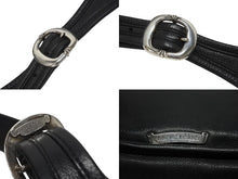 Load image into Gallery viewer, 極美品 CHROME HEARTS クロムハーツ メールバッグ ショルダーバッグ ガンスリンガー ダガージップ レザー シルバー925 ブラック 中古 4b005496
