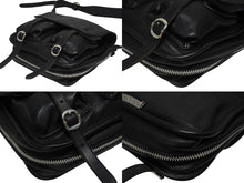 Load image into Gallery viewer, 極美品 CHROME HEARTS クロムハーツ メールバッグ ショルダーバッグ ガンスリンガー ダガージップ レザー シルバー925 ブラック 中古 4b005496