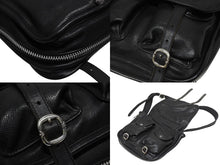 Load image into Gallery viewer, 極美品 CHROME HEARTS クロムハーツ メールバッグ ショルダーバッグ ガンスリンガー ダガージップ レザー シルバー925 ブラック 中古 4b005496