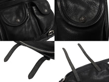 Load image into Gallery viewer, 極美品 CHROME HEARTS クロムハーツ メールバッグ ショルダーバッグ ガンスリンガー ダガージップ レザー シルバー925 ブラック 中古 4b005496