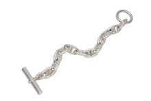 Load image into Gallery viewer, 極美品 HERMES エルメス シェーヌダンクルGM ブレスレット 12コマ 新型 シルバー925 67.2g ジュエリー アクセサリー 小物 中古 4b005498