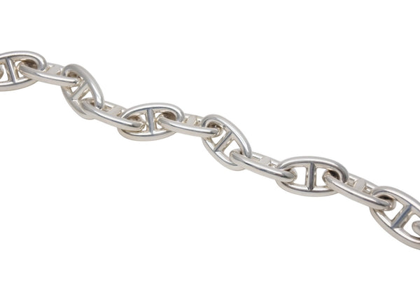 極美品 HERMES エルメス シェーヌダンクルGM ブレスレット 12コマ 新型 シルバー925 67.2g ジュエリー アクセサリー 小物 中古 4b005498