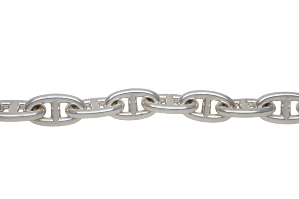 極美品 HERMES エルメス シェーヌダンクルGM ブレスレット 12コマ 新型 シルバー925 67.2g ジュエリー アクセサリー 小物 中古 4b005498