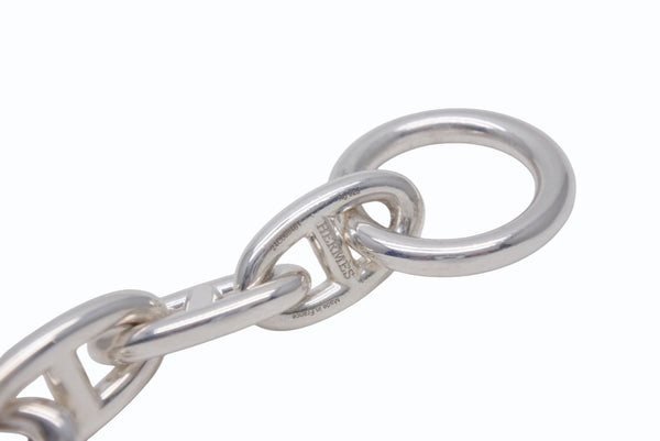 極美品 HERMES エルメス シェーヌダンクルGM ブレスレット 12コマ 新型 シルバー925 67.2g ジュエリー アクセサリー 小物 中古 4b005498