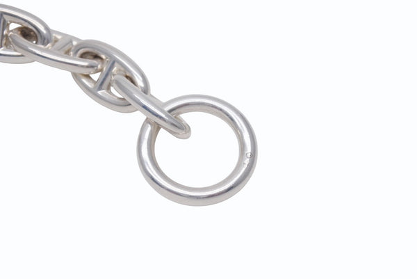 極美品 HERMES エルメス シェーヌダンクルGM ブレスレット 12コマ 新型 シルバー925 67.2g ジュエリー アクセサリー 小物 中古 4b005498