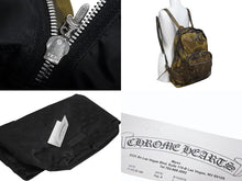 Load image into Gallery viewer, 極美品 CHROME HEARTS クロムハーツ 7THグレード カモフラージュ リュック セメタリー クロスパッチ レザー カモ柄 迷彩 シルバー925 中古 4b005499