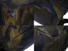 Load image into Gallery viewer, 極美品 CHROME HEARTS クロムハーツ 7THグレード カモフラージュ リュック セメタリー クロスパッチ レザー カモ柄 迷彩 シルバー925 中古 4b005499