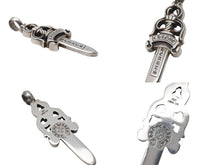 Load image into Gallery viewer, 極美品 CHROME HEARTS クロムハーツ LARGE DAGGER ラージダガー 39.4g ペンダント トップ シルバー925 中古 4b005503