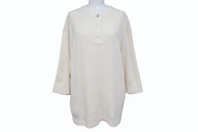 画像をギャラリービューアに読み込む, CHROME HEARTS クロムハーツ サーマル 半袖Tシャツ サイズL アイボリー コットン シルバ−925 CHロゴ刺繍 美品 中古 4b005504