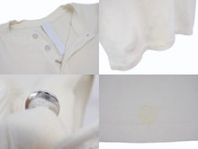 画像をギャラリービューアに読み込む, CHROME HEARTS クロムハーツ サーマル 半袖Tシャツ サイズL アイボリー コットン シルバ−925 CHロゴ刺繍 美品 中古 4b005504