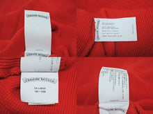 Load image into Gallery viewer, CHROME HEARTS クロムハーツ サーマル 長袖Tシャツ サイズXXL レッド コットン シルバ−925 セメタリークロス刺繍 美品 中古 4b005505
