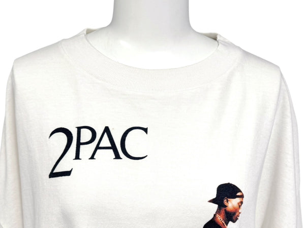 SAINT MITCHAEL セントマイケル 2PC_SS TEE 2PAC 半袖Tシャツ SM-HR8-0000-C15 サイズXL ホワイト プリント 美品 中古 4b005507