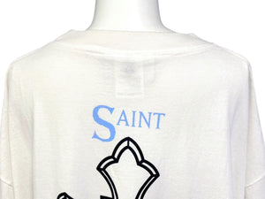 SAINT MITCHAEL セントマイケル 2PC_SS TEE 2PAC 半袖Tシャツ SM-HR8-0000-C15 サイズXL ホワイト プリント 美品 中古 4b005507
