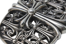 Load image into Gallery viewer, 極美品 CHROME HEARTS クロムハーツ BUCKL CEMETERY ベルト セメタリークロス バックル シルバー925 273g 中古 4b005509