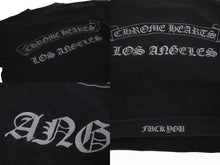 画像をギャラリービューアに読み込む, CHROME HEARTS クロムハーツ 半袖Tシャツ サイズM オールドクロス プリント ロサンゼルス限定 ブラック 美品 中古 4b005510
