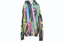 画像をギャラリービューアに読み込む, PHENOMENON フェノメノン ジップアップフーディー パーカー ILLHDD-019 サイズL マルチカラー 総柄 美品 中古 4b005513