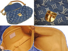 Load image into Gallery viewer, 極美品 LOUIS VUITTON ルイヴィトン ミニプリーティ ハンドバッグ M95050 モノグラムデニム レザー ブルー 中古 4b005518