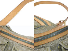 画像をギャラリービューアに読み込む, LOUIS VUITTON ルイヴィトン バギーPM ショルダーバッグ M95213 モノグラムデニム カーキ ゴールド 美品 中古 4b005519