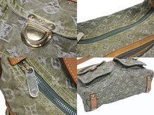 画像をギャラリービューアに読み込む, LOUIS VUITTON ルイヴィトン バギーPM ショルダーバッグ M95213 モノグラムデニム カーキ ゴールド 美品 中古 4b005519