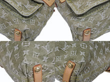 画像をギャラリービューアに読み込む, LOUIS VUITTON ルイヴィトン バギーPM ショルダーバッグ M95213 モノグラムデニム カーキ ゴールド 美品 中古 4b005519