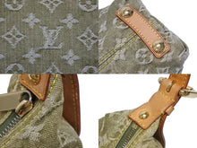 画像をギャラリービューアに読み込む, LOUIS VUITTON ルイヴィトン バギーPM ショルダーバッグ M95213 モノグラムデニム カーキ ゴールド 美品 中古 4b005519