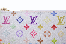 画像をギャラリービューアに読み込む, 新品未使用 LOUIS VUITTON ルイヴィトン LVxTM スマホ フォンホルダー 村上隆 2025SS ホワイト マルチカラー PVC ゴールド金具 中古 4b005530