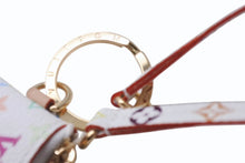 画像をギャラリービューアに読み込む, 新品未使用 LOUIS VUITTON ルイヴィトン LVxTM スマホ フォンホルダー 村上隆 2025SS ホワイト マルチカラー PVC ゴールド金具 中古 4b005530