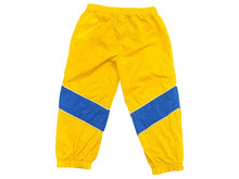 画像をギャラリービューアに読み込む, GUCCI グッチ ナイロンパンツ ロゴ キッズサイズ 546838 イタリア製 ナイロン イエロー ブルー オレンジ サイズ36m 美品 中古 4b005532