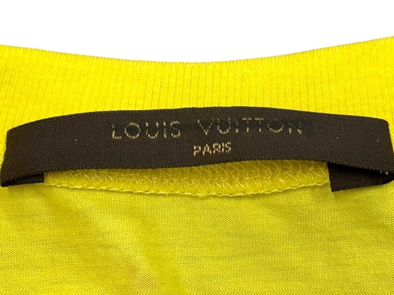 LOUIS VUITTON ルイヴィトン 気球デザイン キッズＴシャツ RM111K MSJR99JE9 イタリア製 希少 コットン イエロー サイズ4 美品 中古 4b005533