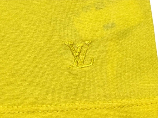 LOUIS VUITTON ルイヴィトン 気球デザイン キッズＴシャツ RM111K MSJR99JE9 イタリア製 希少 コットン イエロー サイズ4 美品 中古 4b005533