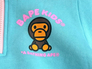 A BATHING APE ア ベイシング エイプ BABY MILO ベビー マイロ HALF ZIP SWEATSHIRT K ハーフジップ スウェットシャツ K 中古 4b005534