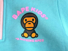画像をギャラリービューアに読み込む, A BATHING APE ア ベイシング エイプ BABY MILO ベビー マイロ HALF ZIP SWEATSHIRT K ハーフジップ スウェットシャツ K 中古 4b005534