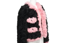画像をギャラリービューアに読み込む, 極美品 CHANEL シャネル ラムファージャケット ココマーク 2021 ピンク ブラック サイズ34 P71634C63182 中古 4b005543
