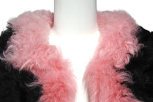 画像をギャラリービューアに読み込む, 極美品 CHANEL シャネル ラムファージャケット ココマーク 2021 ピンク ブラック サイズ34 P71634C63182 中古 4b005543