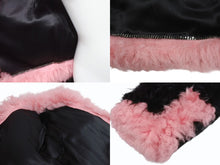 画像をギャラリービューアに読み込む, 極美品 CHANEL シャネル ラムファージャケット ココマーク 2021 ピンク ブラック サイズ34 P71634C63182 中古 4b005543