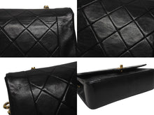 画像をギャラリービューアに読み込む, CHANEL シャネル マトラッセ25 ダイアナ Sフラップ Sチェーンショルダーバッグ 7番台 ココマーク ラムスキン ブラック 美品 中古 4b005549