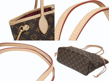 画像をギャラリービューアに読み込む, 新品同様 新型 LOUIS VUITTON ルイヴィトン ネヴァーフルPM トートバッグ M41245 ブラウン ピヴォワンヌ 中古 4b005553