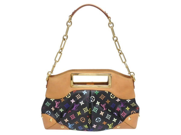LOUIS VUITTON ルイヴィトン ショルダーバッグ ジュディMM ノワール 村上隆 M40256 モノグラムマルチカラー ブラック 美品 中古 4b005558