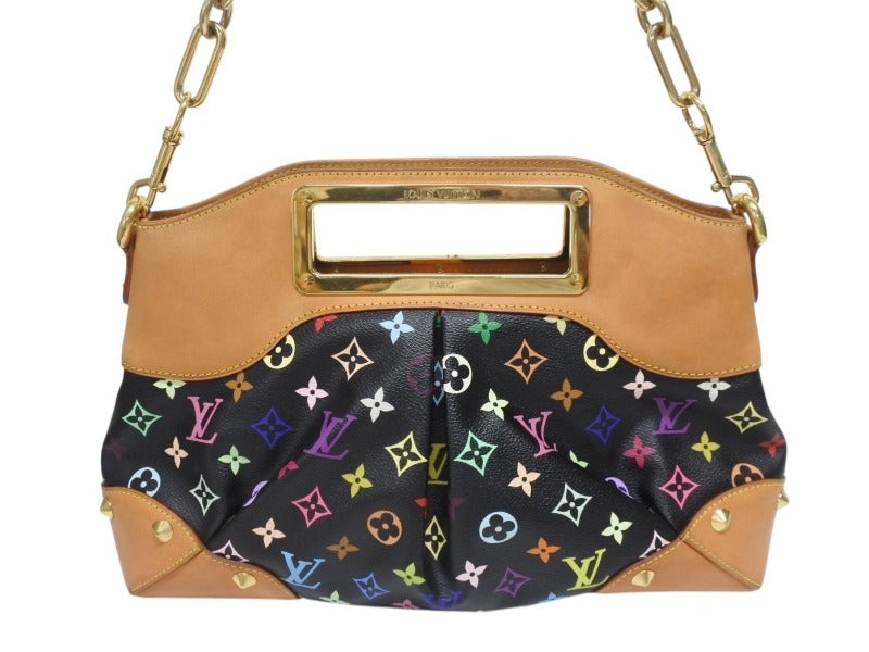 LOUIS VUITTON ルイヴィトン ショルダーバッグ ジュディMM ノワール 村上隆 M40256 モノグラムマルチカラー ブラック 美品 中古 4b005558