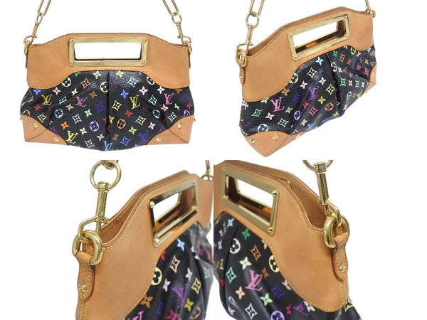 LOUIS VUITTON ルイヴィトン ショルダーバッグ ジュディMM ノワール 村上隆 M40256 モノグラムマルチカラー ブラック 美品 中古 4b005558