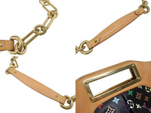 画像をギャラリービューアに読み込む, LOUIS VUITTON ルイヴィトン ショルダーバッグ ジュディMM ノワール 村上隆 M40256 モノグラムマルチカラー ブラック 美品 中古 4b005558