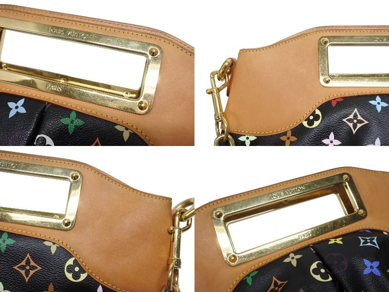 LOUIS VUITTON Shoulder Bag Judy MM Noir Takashi Murakami M40256 Monogram Multicolor Black Good Condition Used 4b005558