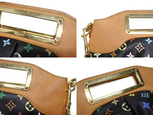 画像をギャラリービューアに読み込む, LOUIS VUITTON ルイヴィトン ショルダーバッグ ジュディMM ノワール 村上隆 M40256 モノグラムマルチカラー ブラック 美品 中古 4b005558