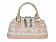 Load image into Gallery viewer, LOUIS VUITTON ルイヴィトン ハンドバッグ モノグラム グラフィティ アルマPM オリゾンタル ベージュ M92178 美品 中古 4b005562