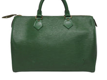 Load image into Gallery viewer, LOUIS VUITTON ルイヴィトン スピーディ30 ハンドバッグ M43004 カバン エピ グリーン レザー 美品 中古 4b005568