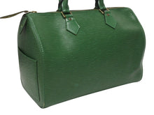 Load image into Gallery viewer, LOUIS VUITTON ルイヴィトン スピーディ30 ハンドバッグ M43004 カバン エピ グリーン レザー 美品 中古 4b005568